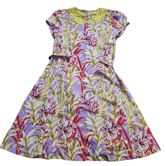 kate spade Dresses & Skirts - Kate Spade Sheryl purple floral silk blend dress size 6